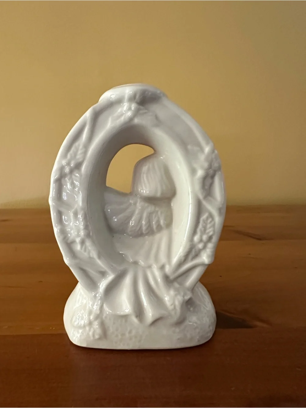 White Angel Ceramic Candle Holders - Set of 3
